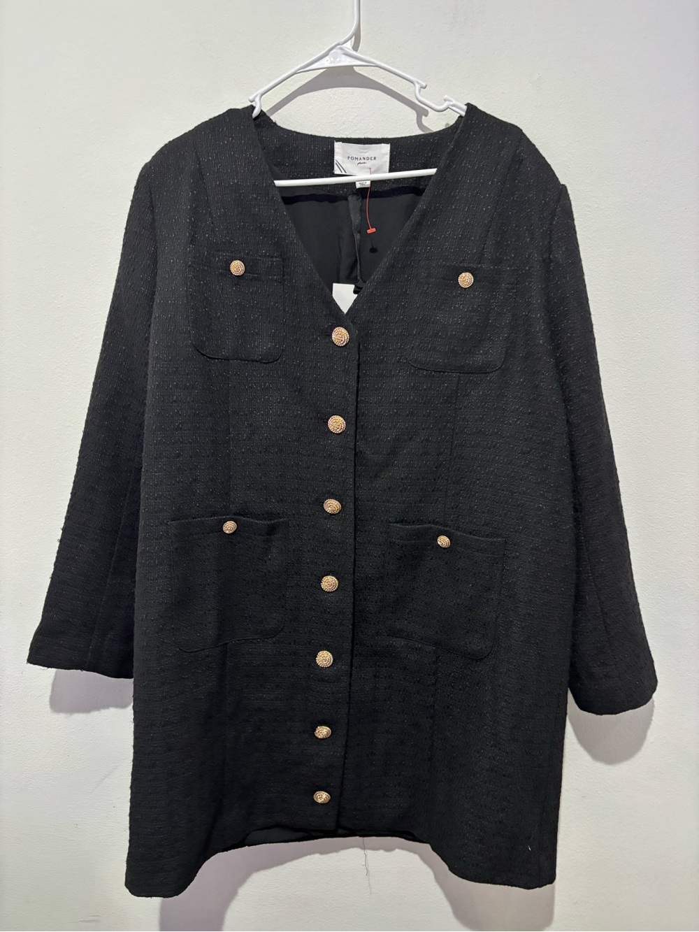 NWT Pomander Place Tweed Jacket Size XXL